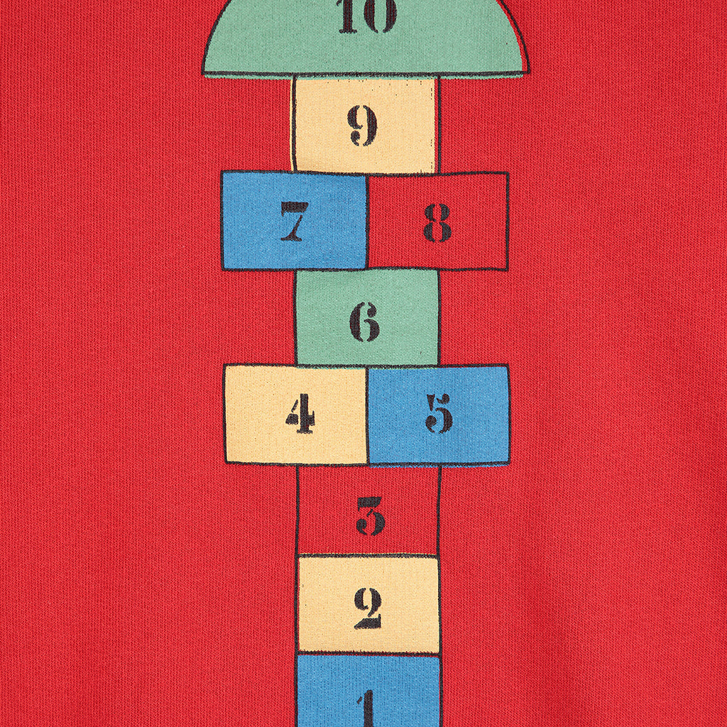 Bobo Choses Child Hopscotch Sweatshirt Red