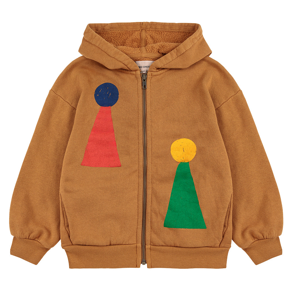 Bobo Choses Child Chess Pawn Hooded Sweatshirt Brown