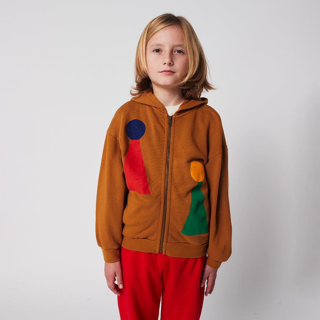 Bobo Choses Child Chess Pawn Hooded Sweatshirt Brown