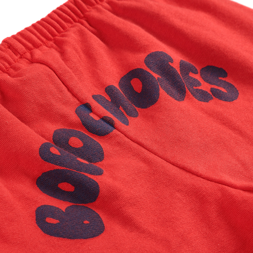 Bobo Choses Child Curved Logo Sweatpants Red