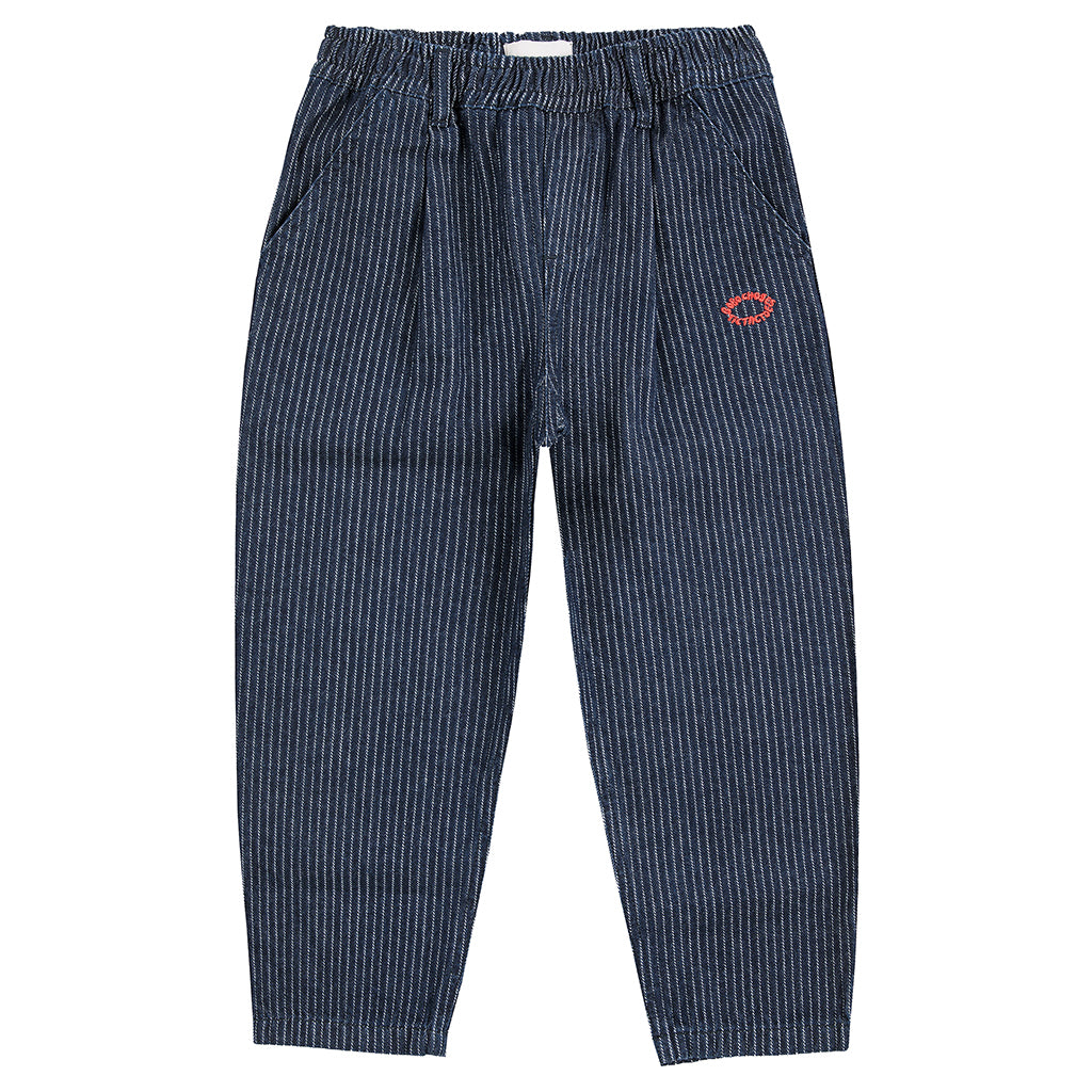 Bobo Choses Child Tic Tac Toe Denim Pants Navy Blue