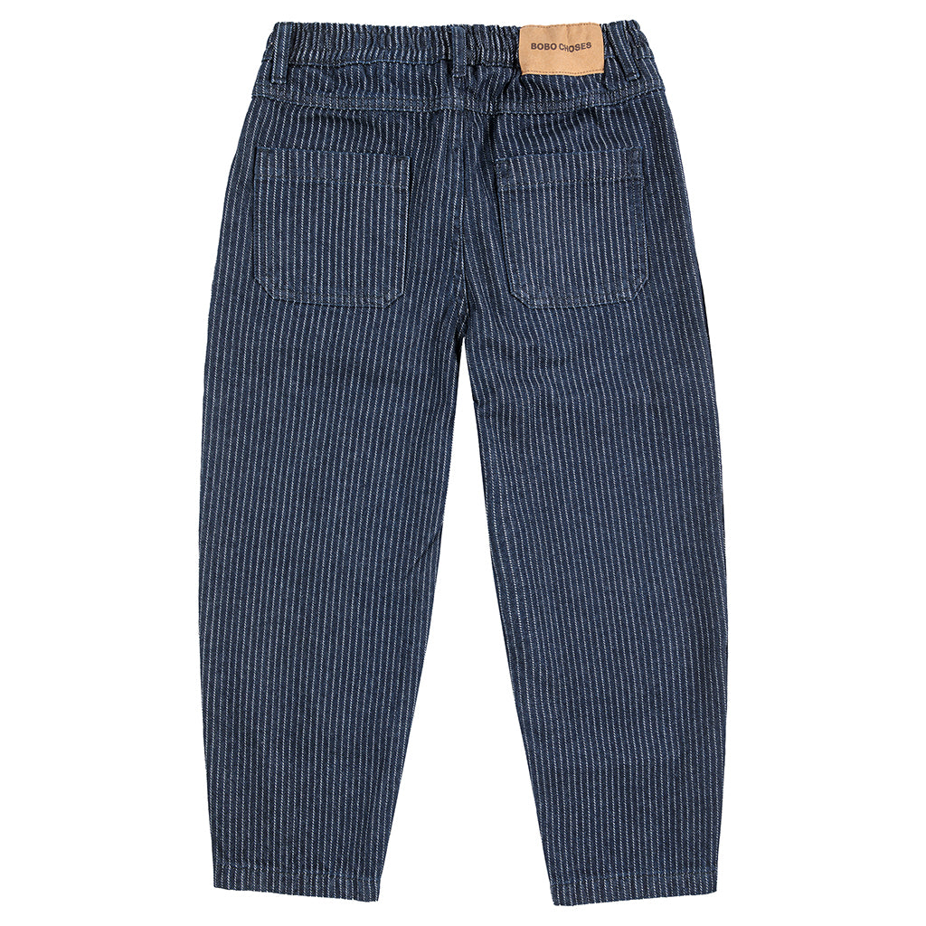 Bobo Choses Child Tic Tac Toe Denim Pants Navy Blue