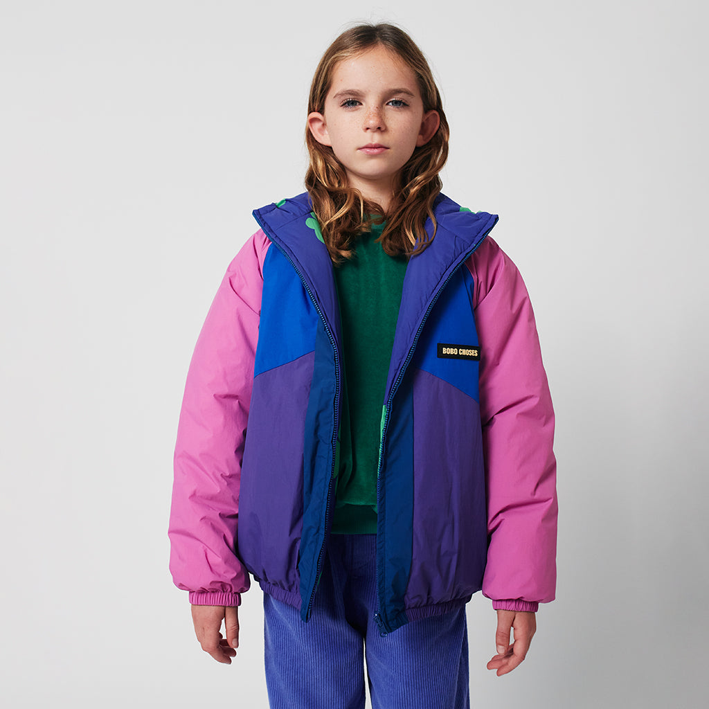 Bobo Choses Child Lucky Clover All Over Reversible Jacket Purple