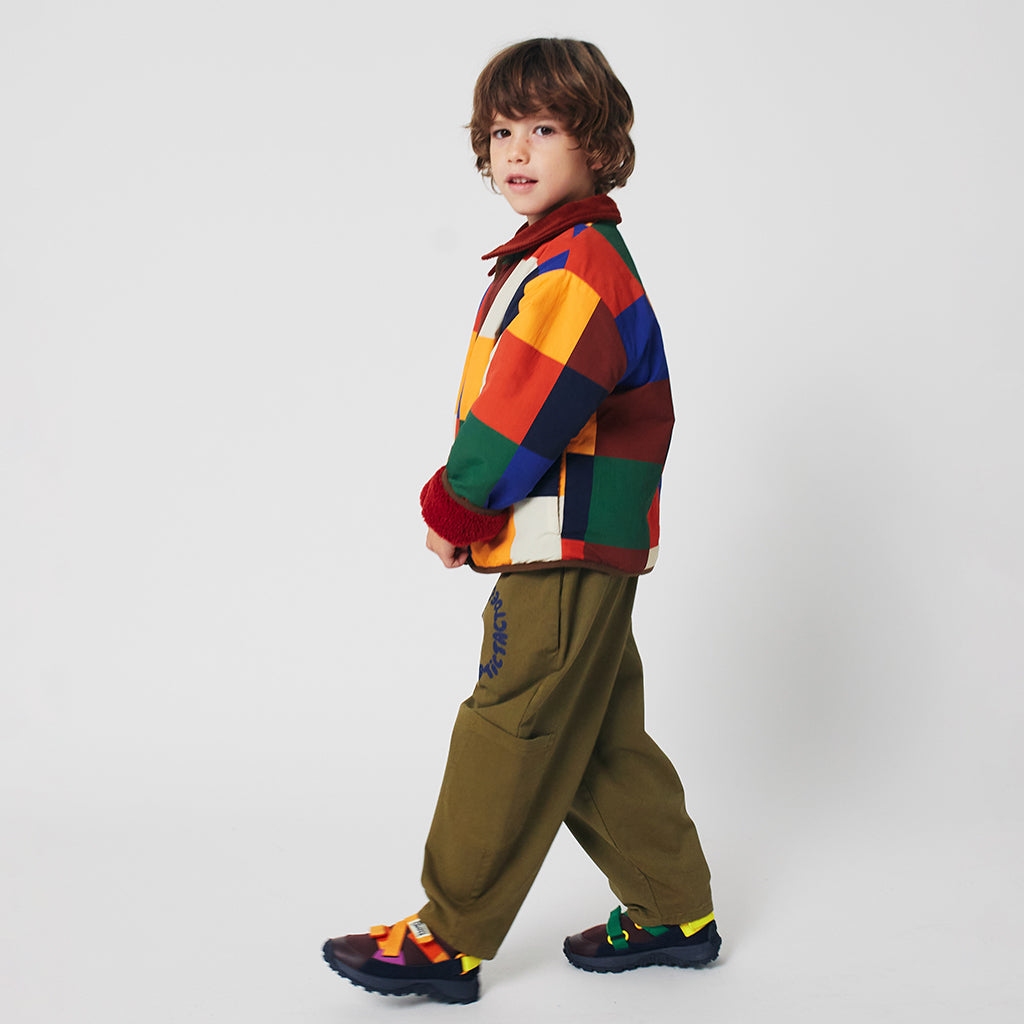 Bobo Choses Child Tiles All Over Reversible Teddy Jacket Multicolour