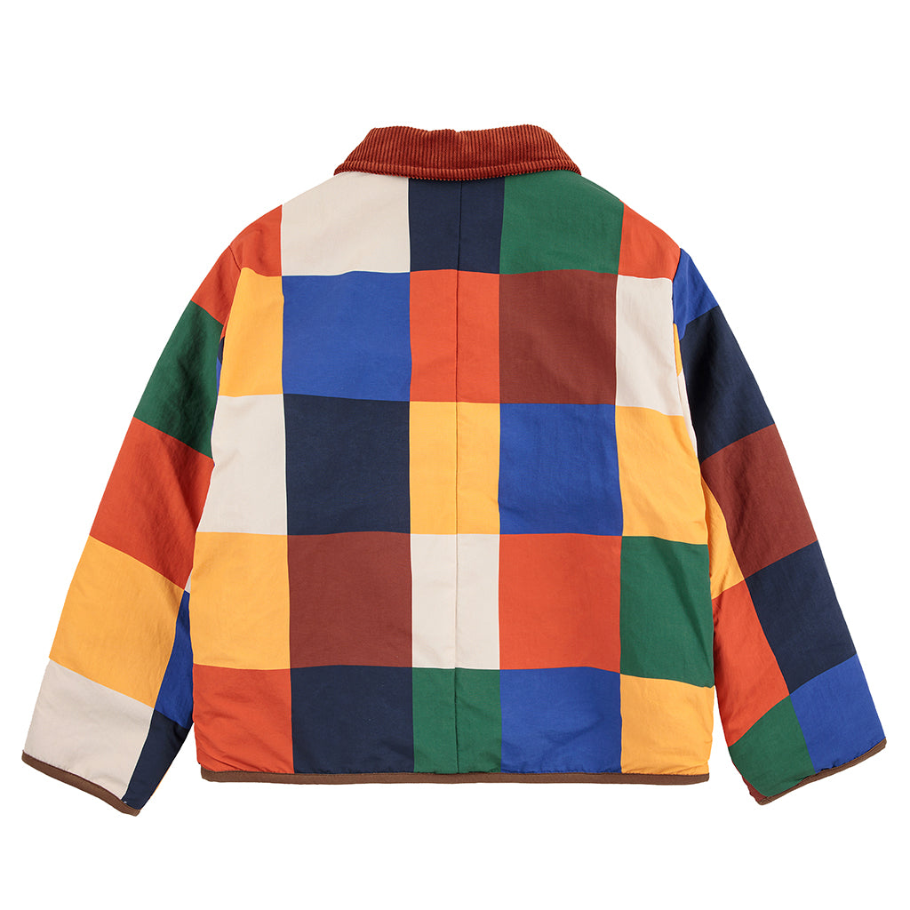 Bobo Choses Child Tiles All Over Reversible Teddy Jacket Multicolour