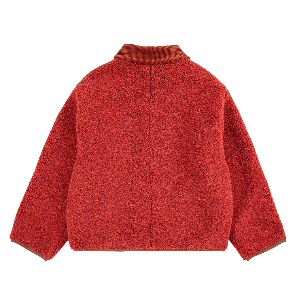 Bobo Choses Child Tiles All Over Reversible Teddy Jacket Multicolour