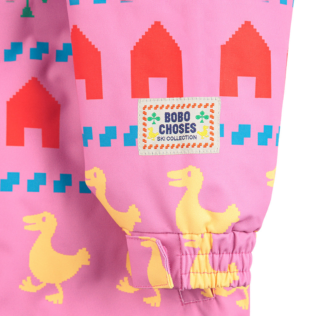 Bobo Choses Child Farm All Over Ski Jacket Fuchsia Pink