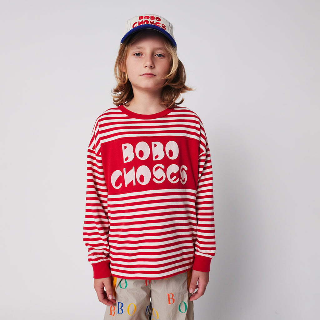 Bobo Choses Child Stripes T-shirt Red