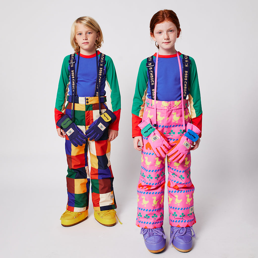 Bobo Choses Child Farm All Over Ski Pants Fuchsia Pink