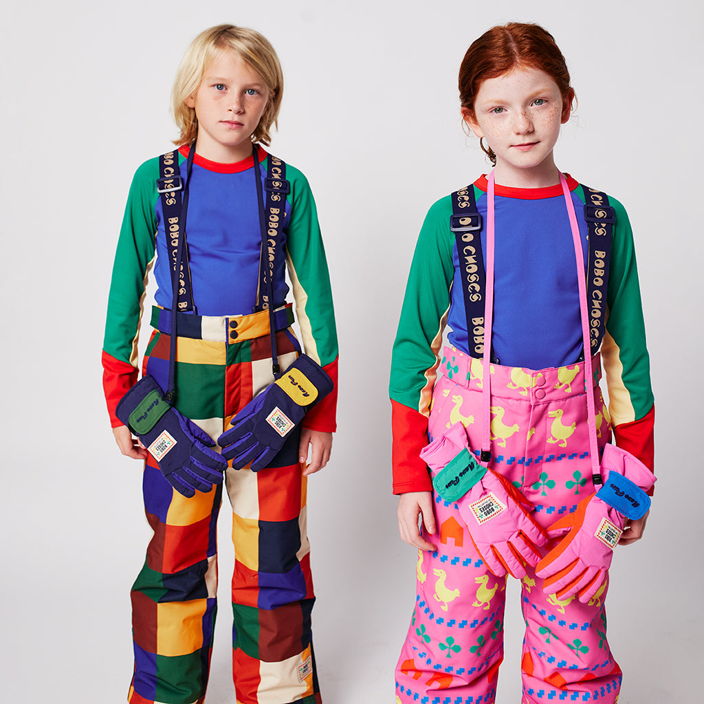 Bobo Choses Child Farm All Over Ski Pants Fuchsia Pink
