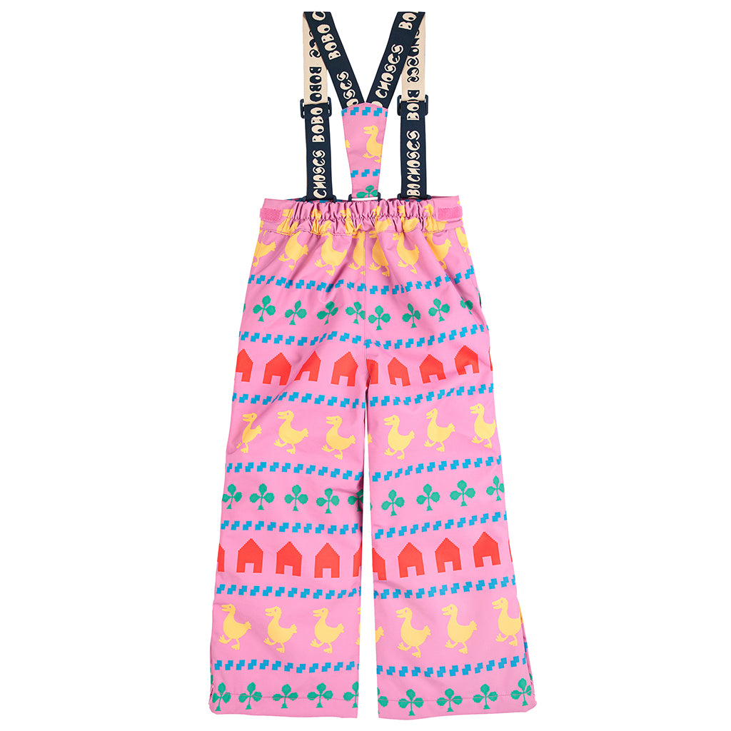 Bobo Choses Child Farm All Over Ski Pants Fuchsia Pink