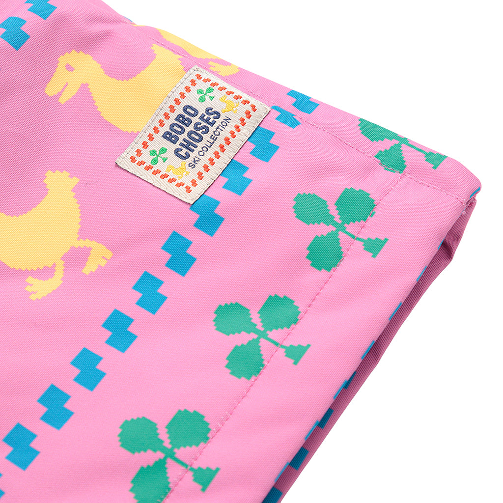 Bobo Choses Child Farm All Over Ski Pants Fuchsia Pink