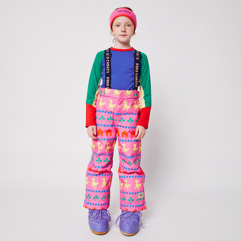 Bobo Choses Child Farm All Over Ski Pants Fuchsia Pink