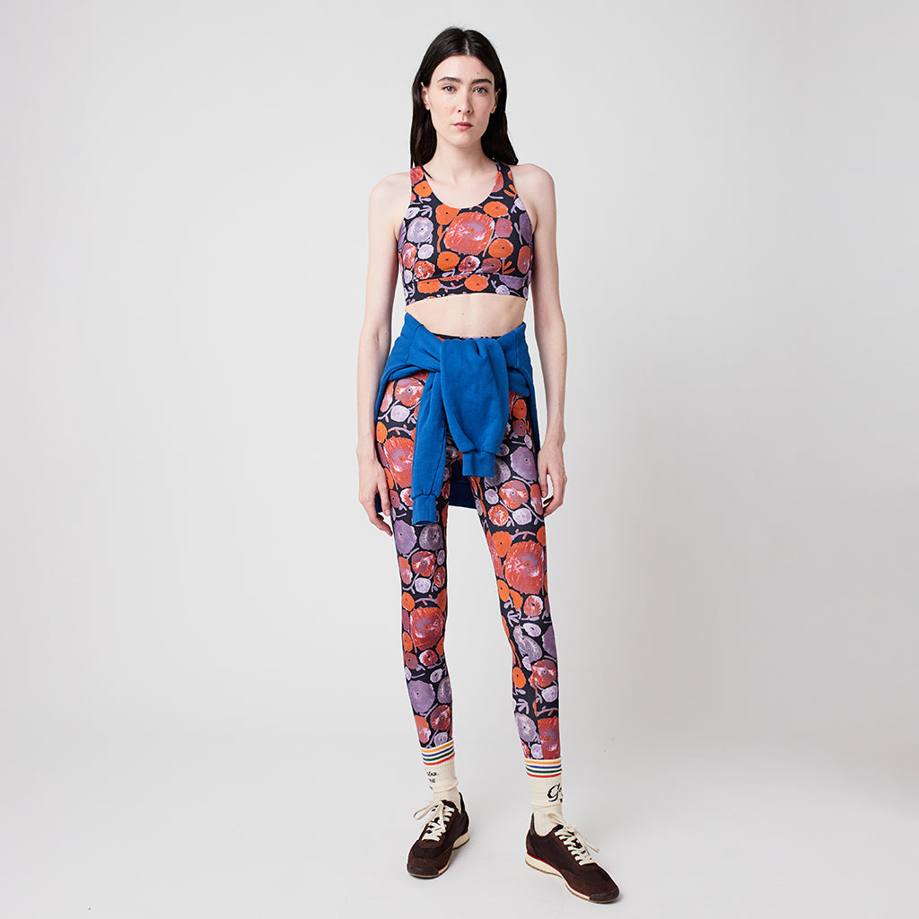 Bobo Choses Woman Sporty Leggings Multicolour Dahlia Print