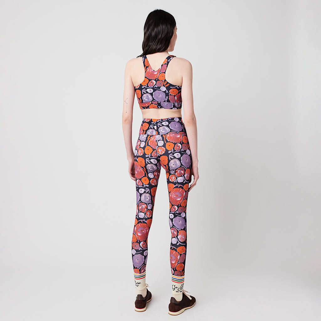 Bobo Choses Woman Sporty Leggings Multicolour Dahlia Print