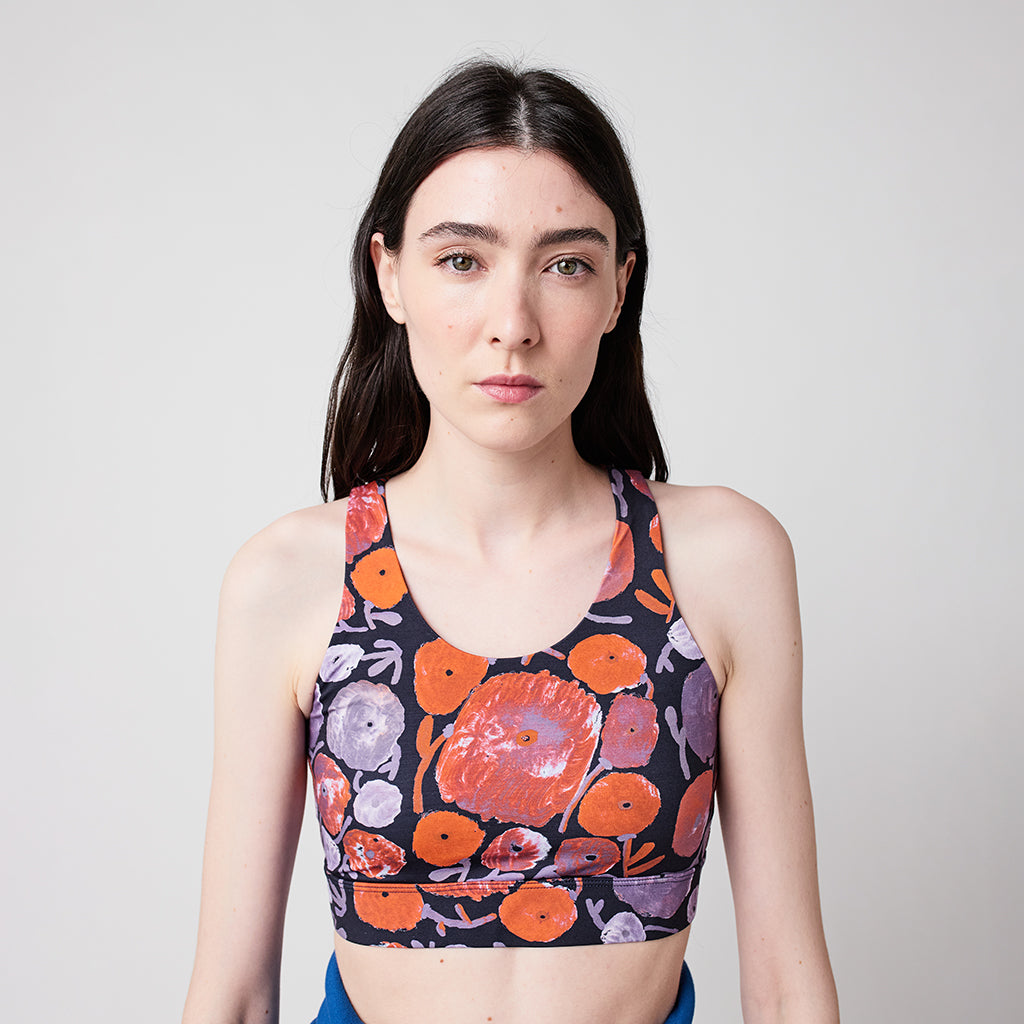 Bobo Choses Woman Sporty Top Multicolour Dahlia Print