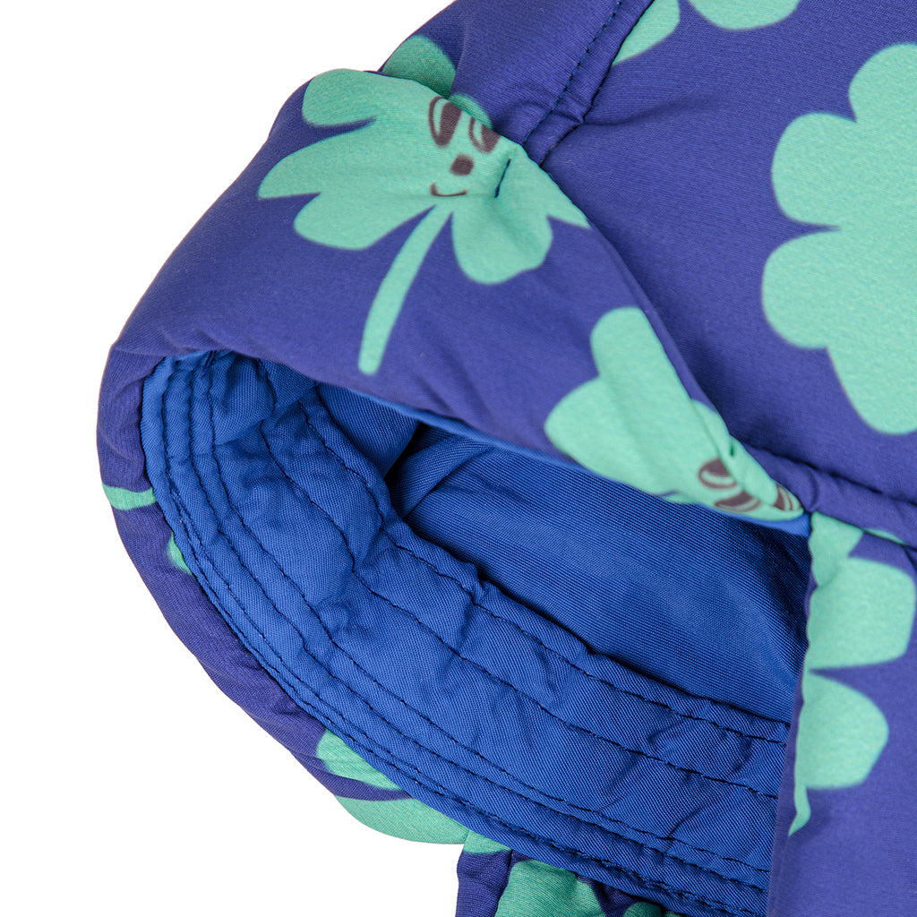 Bobo Choses Baby Lucky Clover All Over Padded Chapka Hat Violet Blue