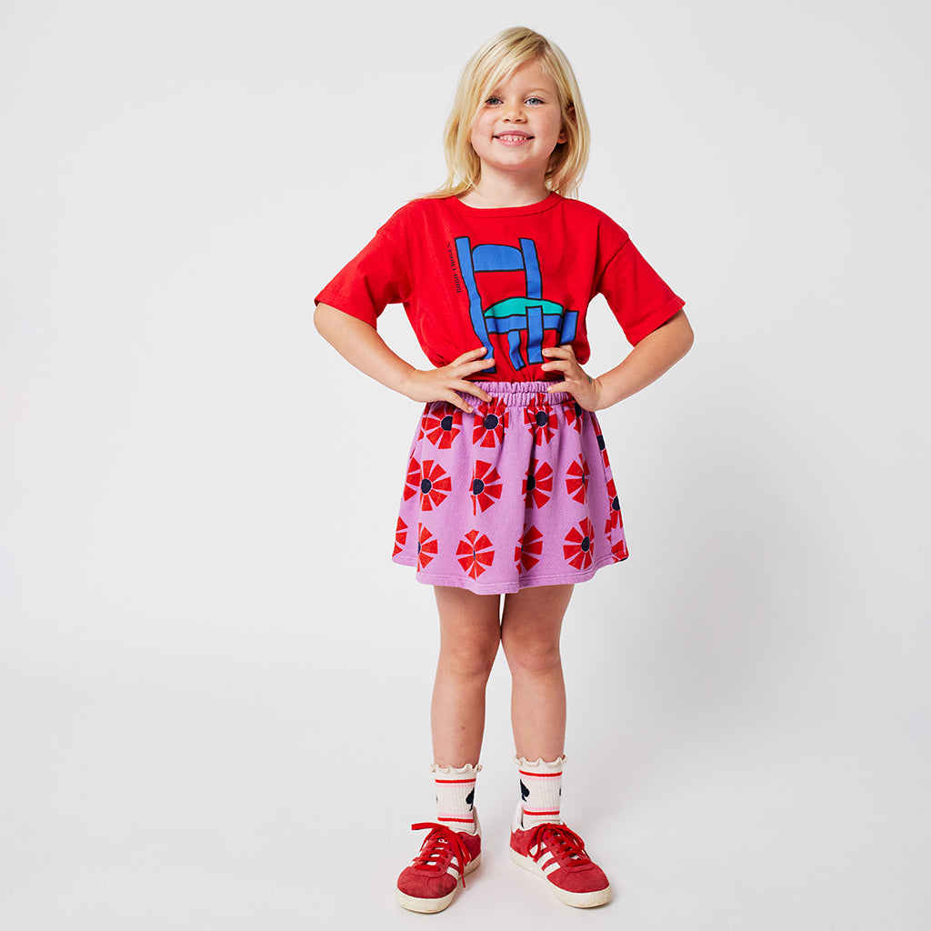 Bobo Choses Child Spades Short Socks Cream