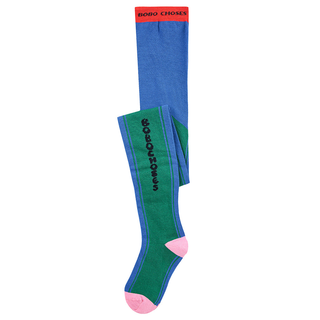 Bobo Choses Child Colour Block Tights Blue