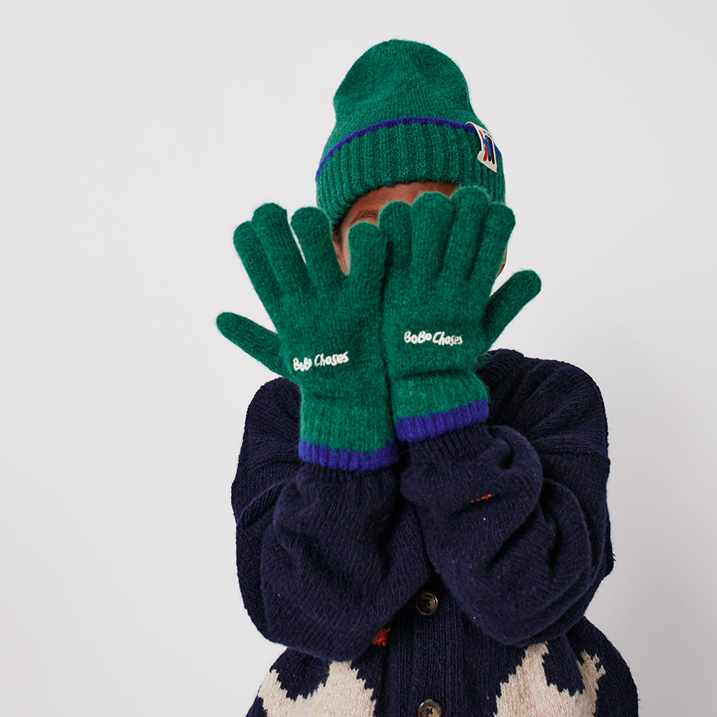 Bobo Choses Child Doggy Mate Beanie Green