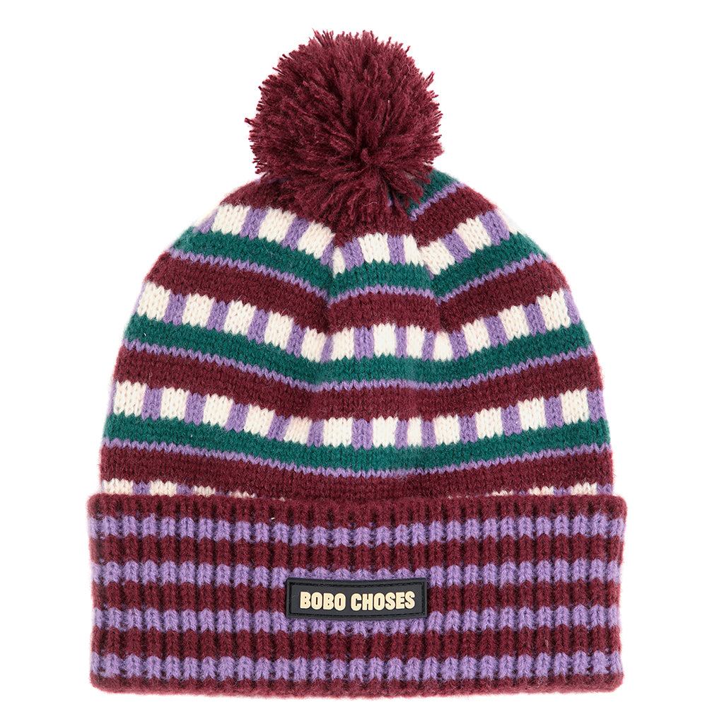 Bobo Choses Child Jacquard Beanie Purple