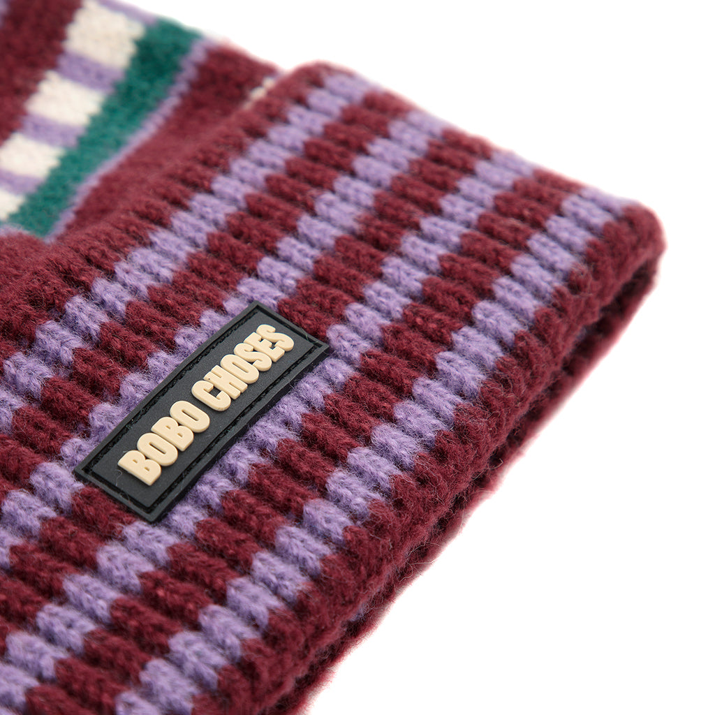 Bobo Choses Child Jacquard Beanie Purple