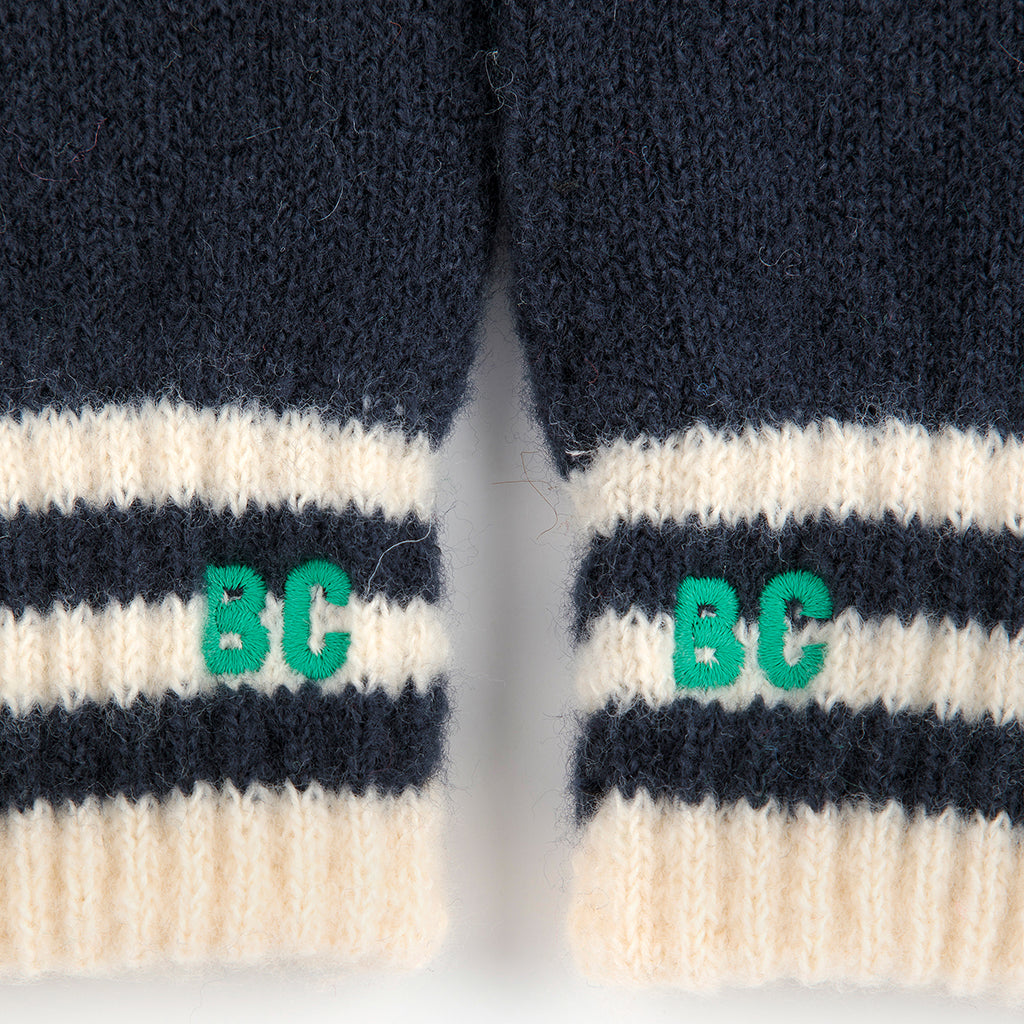 Bobo Choses Child Knit Gloves Midnight Blue