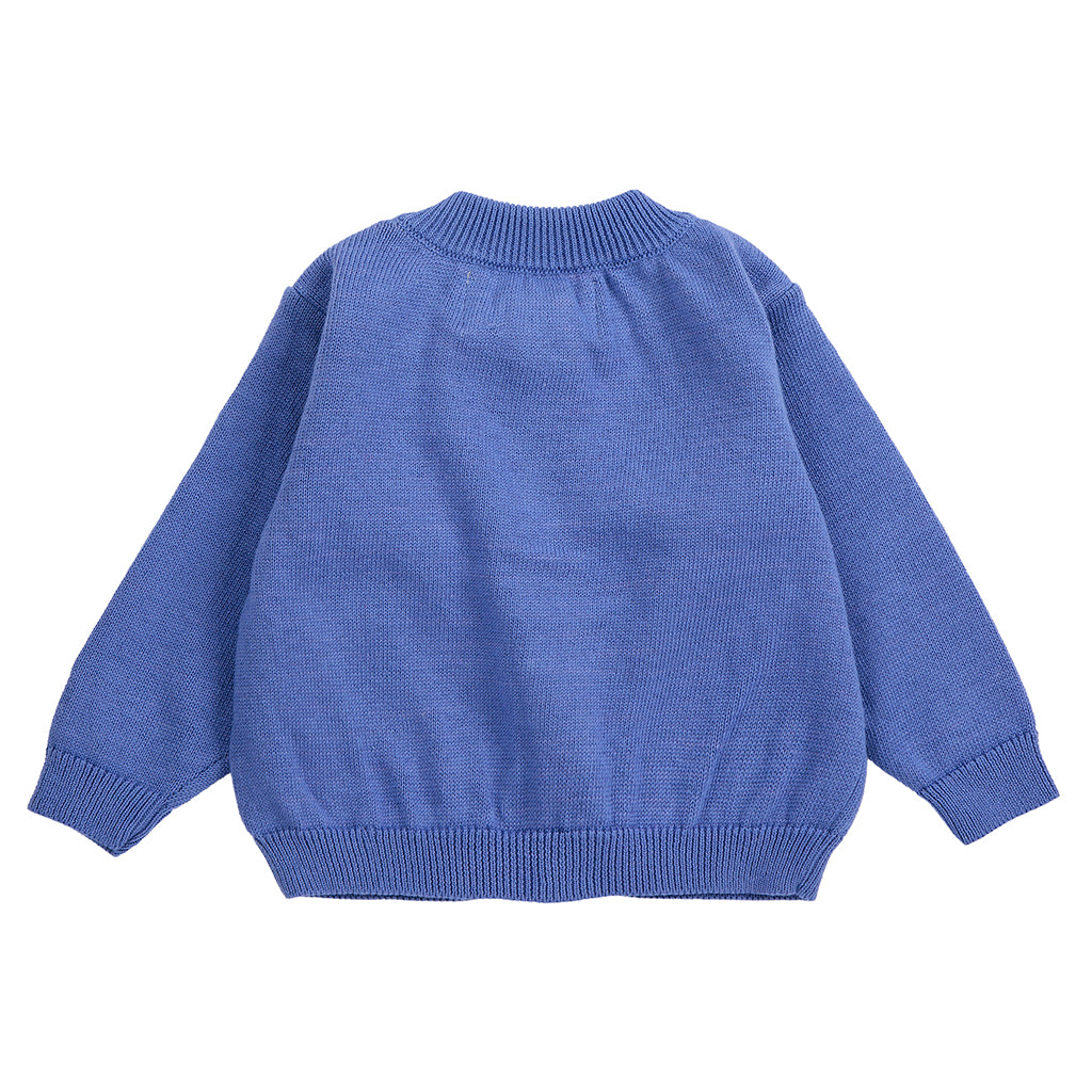 Bobo Choses Baby Cardigan Stamp Bloom Purple