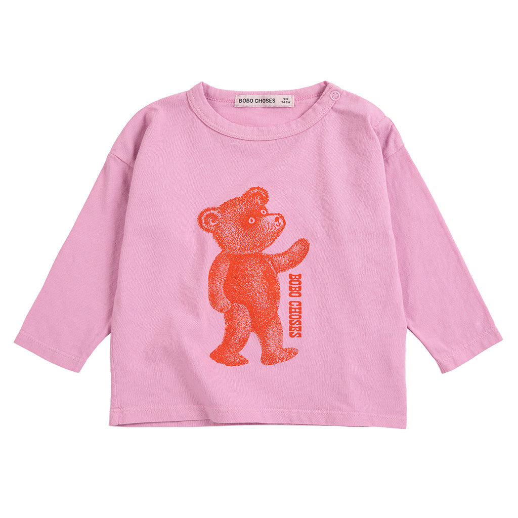 Bobo Choses Baby T-shirt Softpaw Monster Print Pink