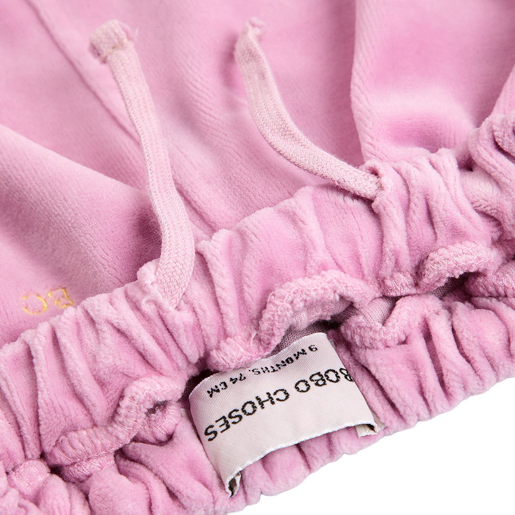 Bobo Choses Baby Velvet Sweatpants Pink
