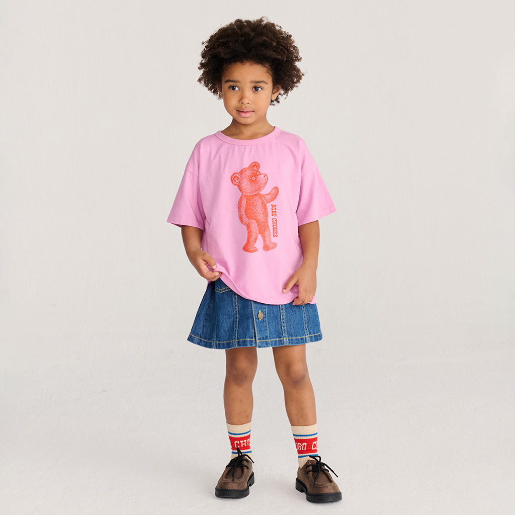 Bobo Choses Child T-shirt Softpaw Monster Print Pink
