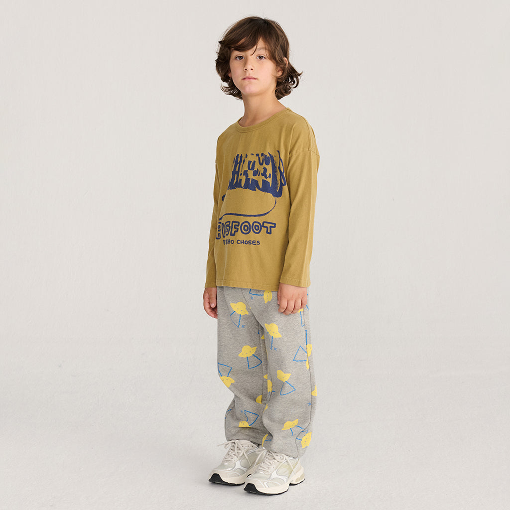 Bobo Choses Child T-shirt Bigfoot Print Khaki Brown