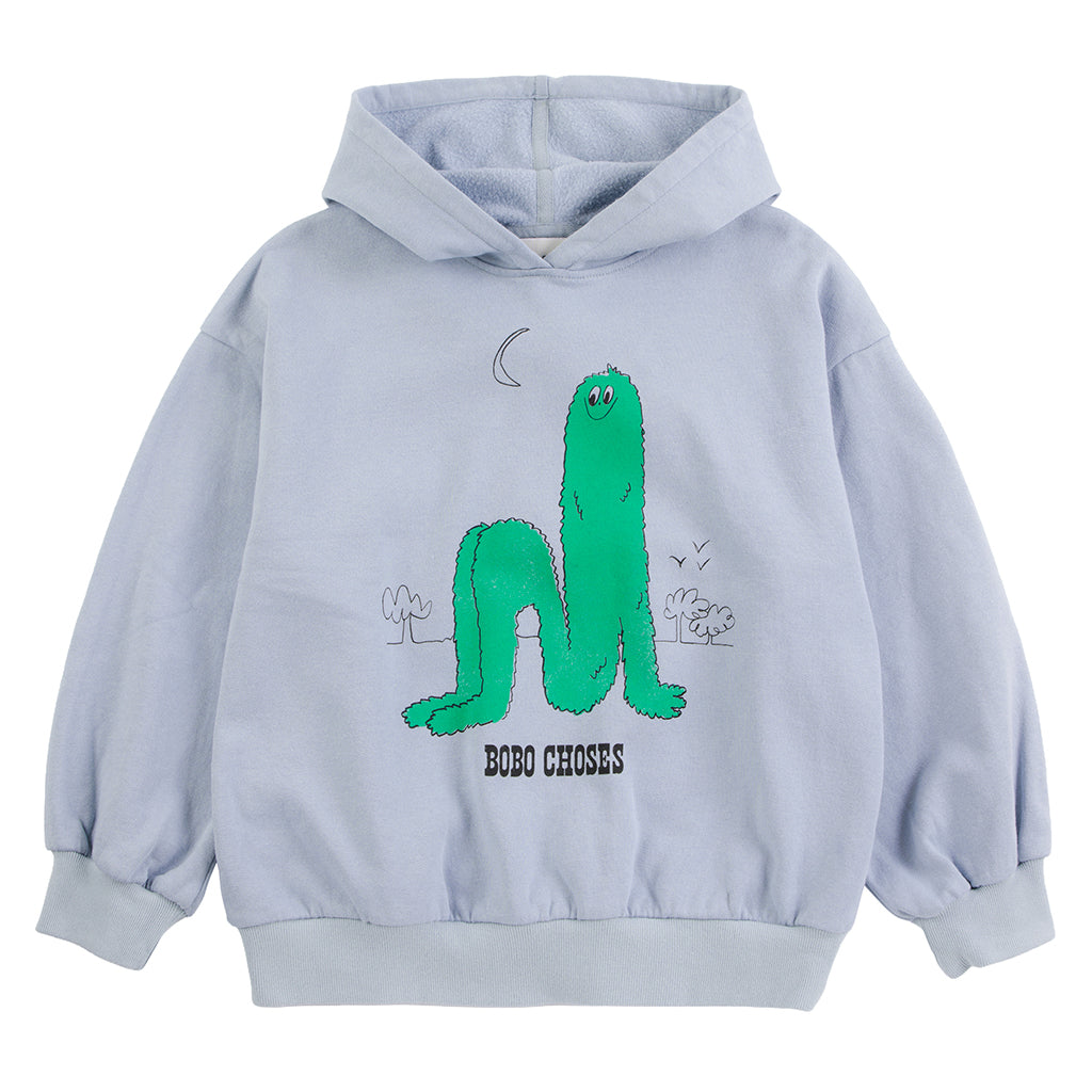 Bobo Choses Child Hooded Sweatshirt Long Puff Print Light Blue