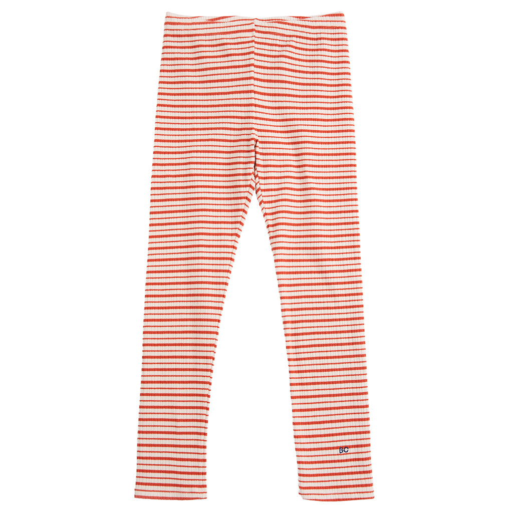 Bobo Choses Child Leggings Red Stripes