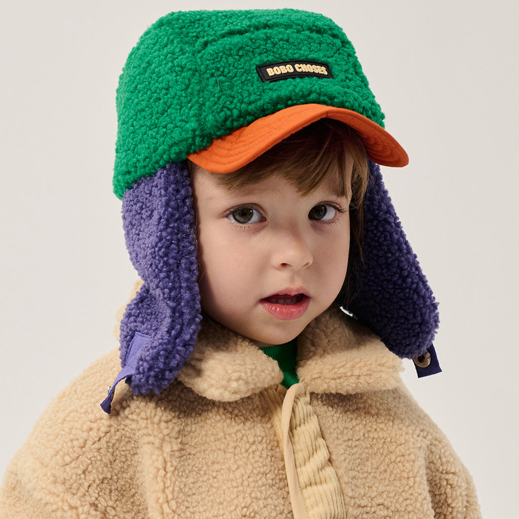 Bobo Choses Baby Teddy Chapka Hat Colourblock Multicolour