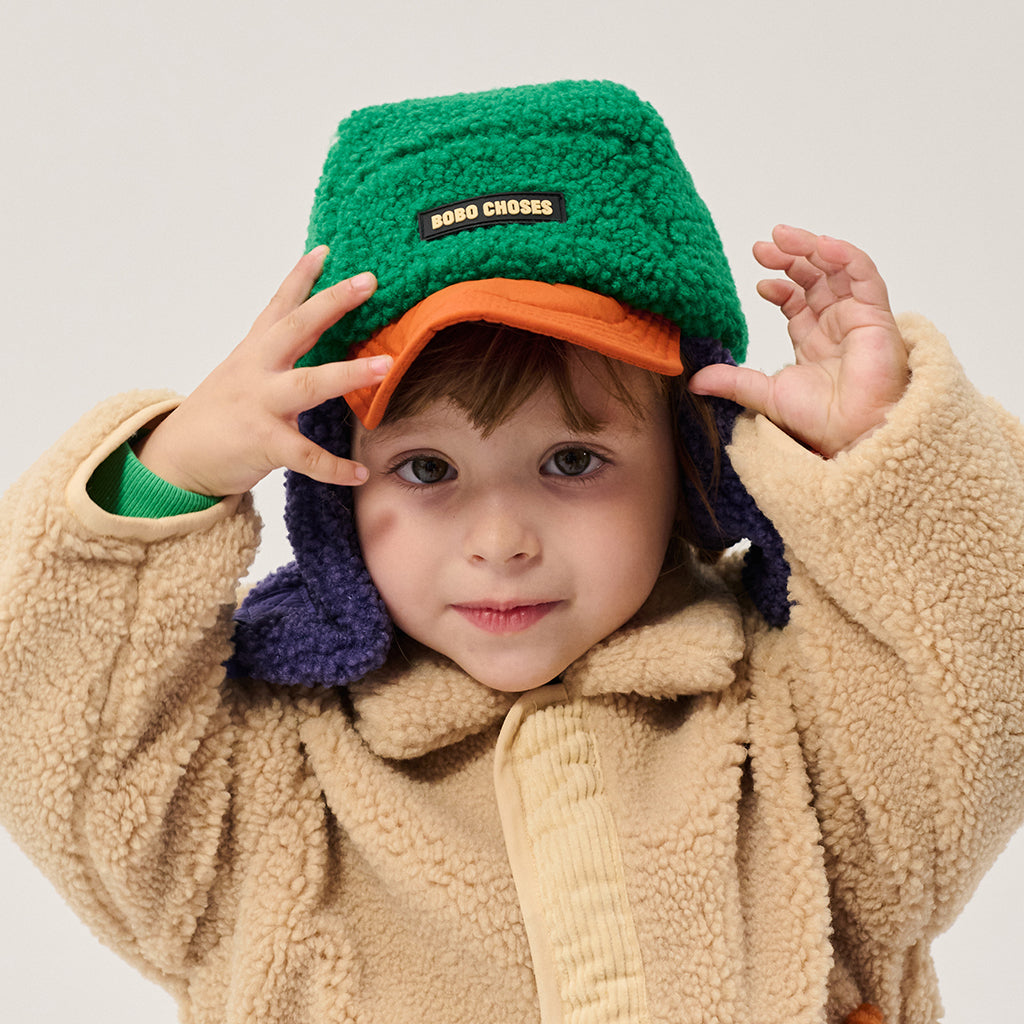 Bobo Choses Baby Teddy Chapka Hat Colourblock Multicolour