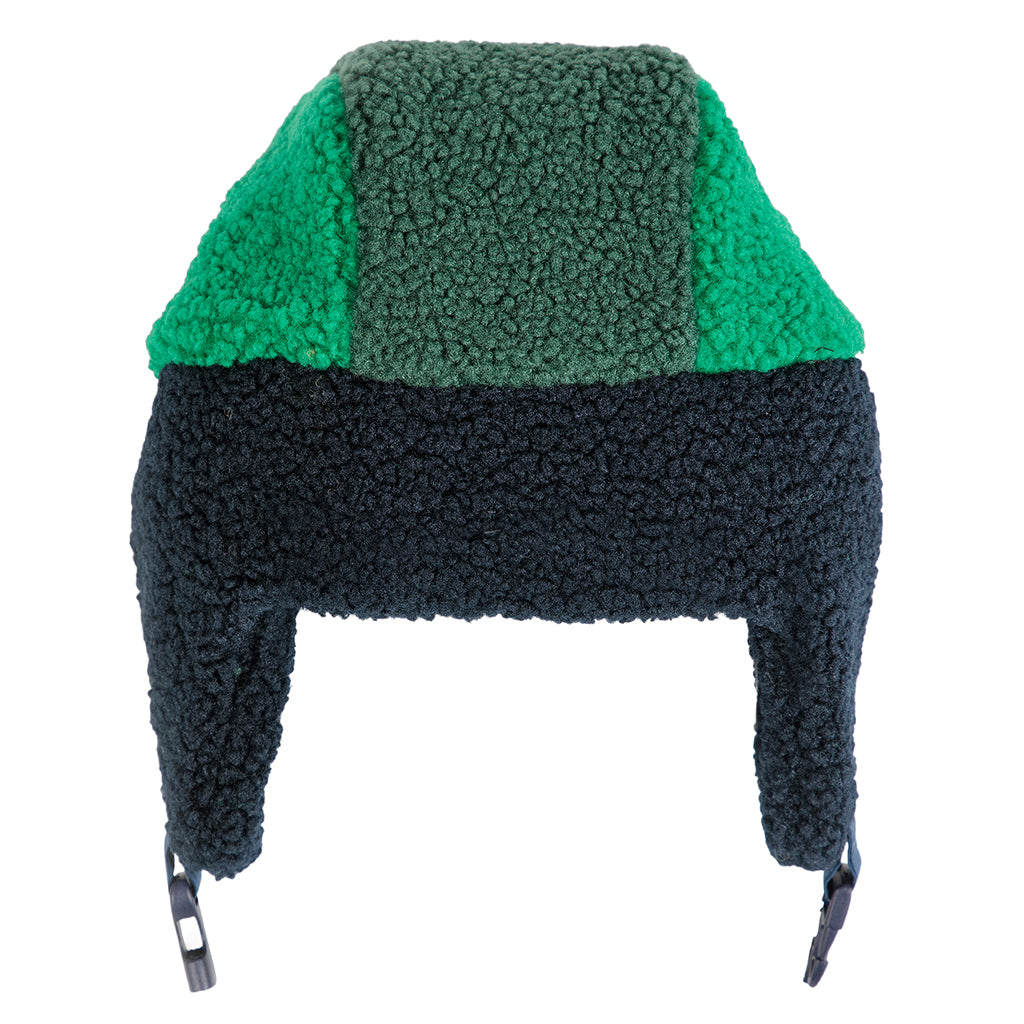 Bobo Choses Child Teddy Chapka Hat Colourblock Navy Blue