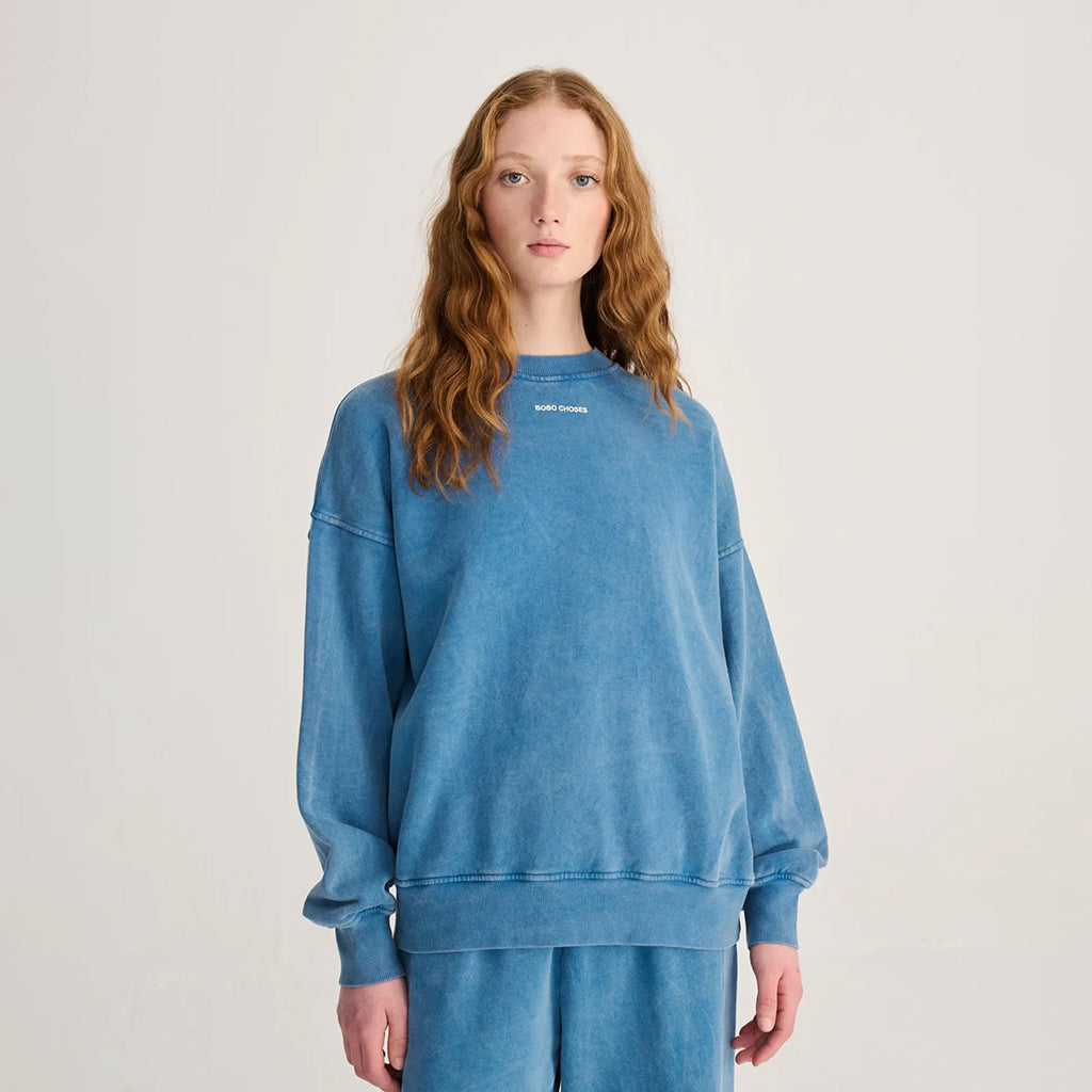 Bobo Choses Woman Ease Sweatshirt Bright Blue