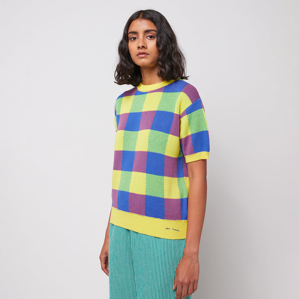 Bobo Choses Woman Vichy Sweater Multicolour