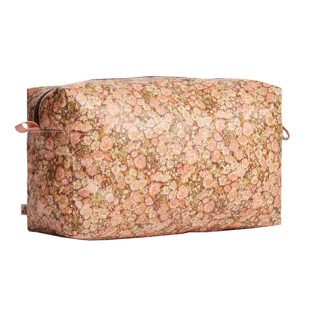 Bonpoint Toiletry Bag Pink Camellia Flowers Print