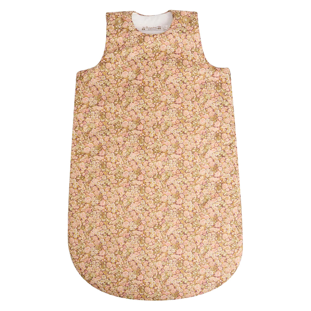Bonpoint Baby Joujou Sleepsac Pink Camellia Flowers Print