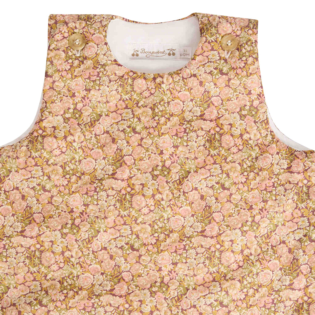 Bonpoint Baby Joujou Sleepsac Pink Camellia Flowers Print