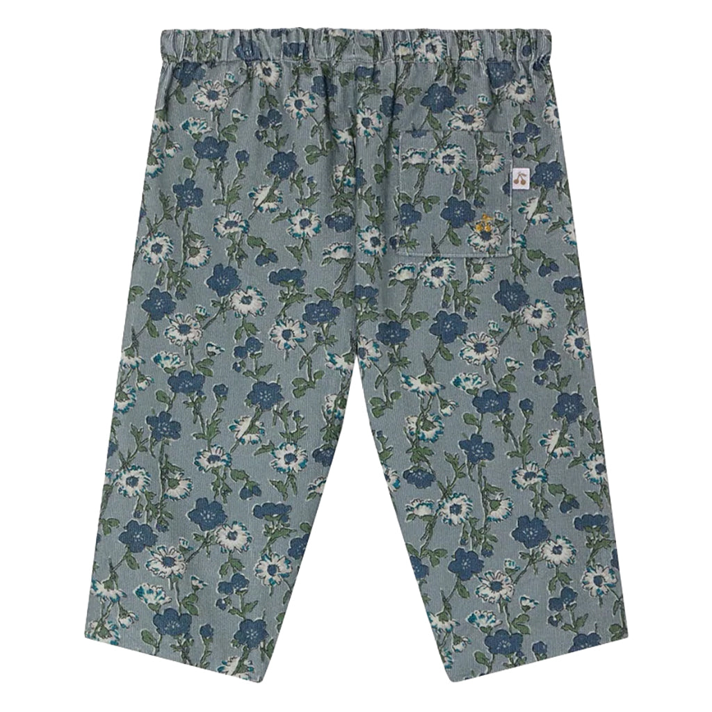 Bonpoint Baby Dandy Pants Verdigris Green Floral Print