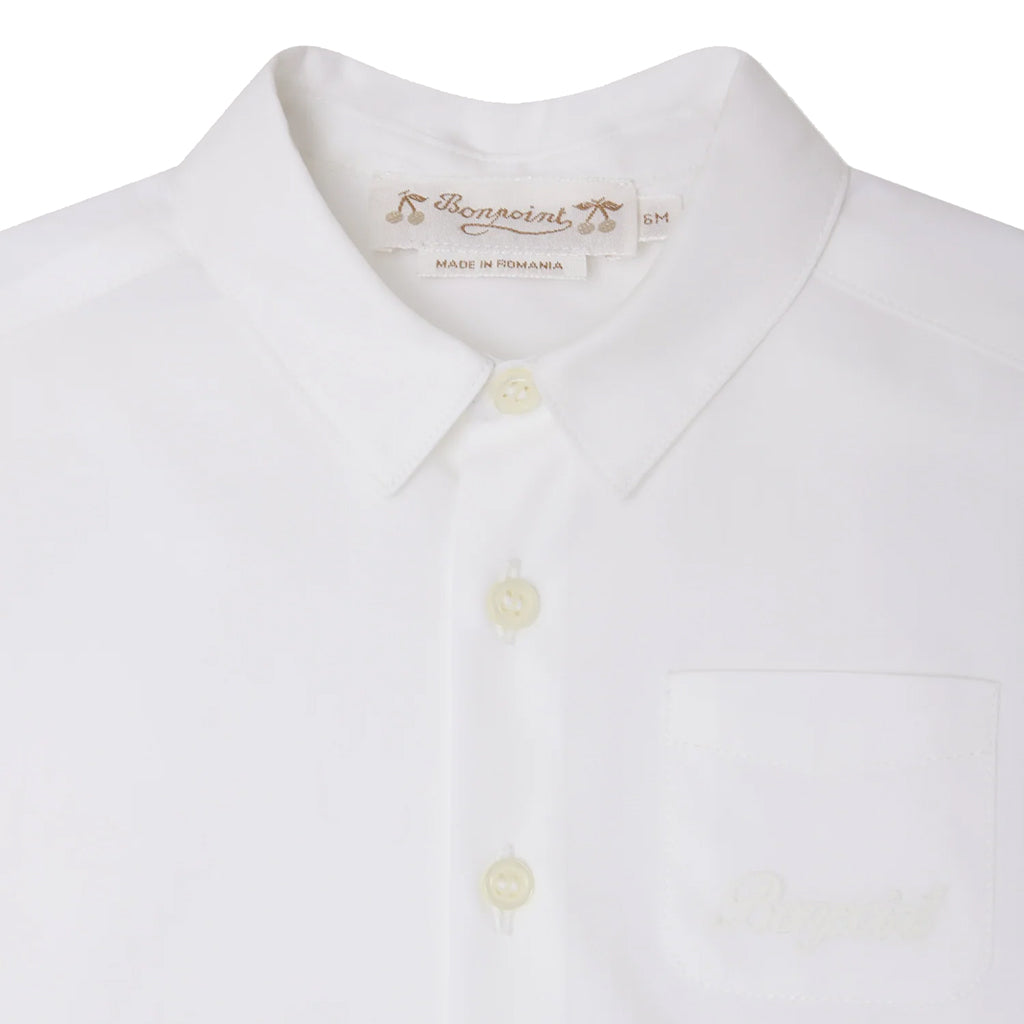 Bonpoint Baby Malo Shirt Milk White
