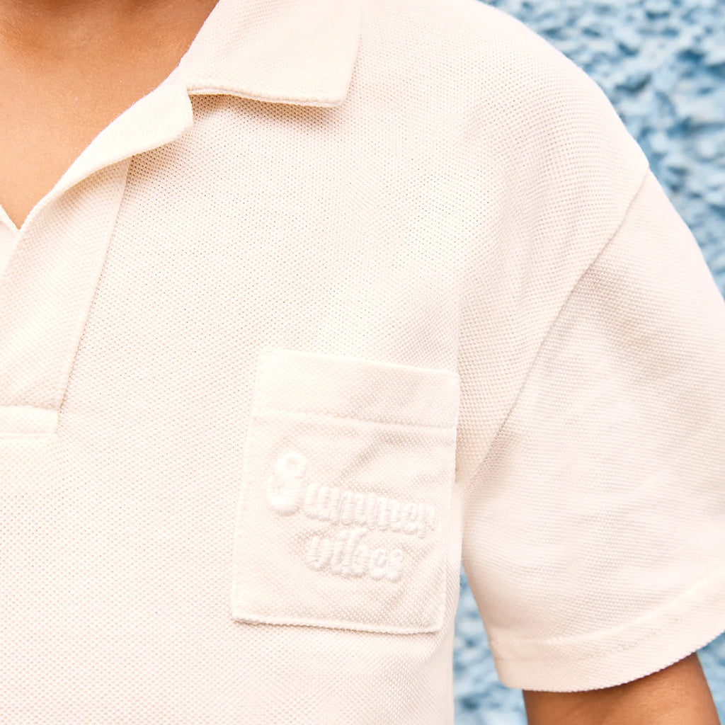 Bonton Child Livio Polo T-shirt Ecru White