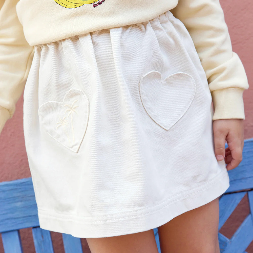 Bonton Child Douchka Skirt Ecru White