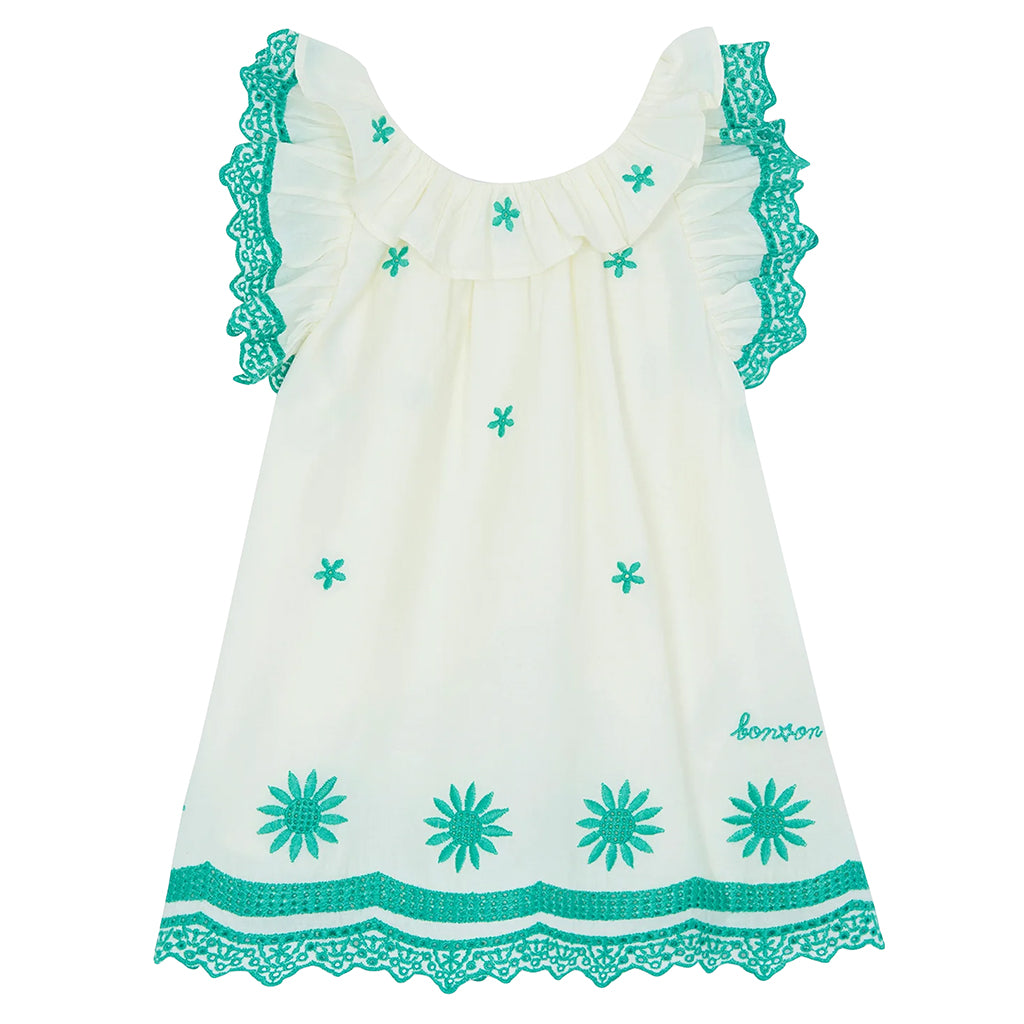Bonton Baby Anna Dress Ecru White