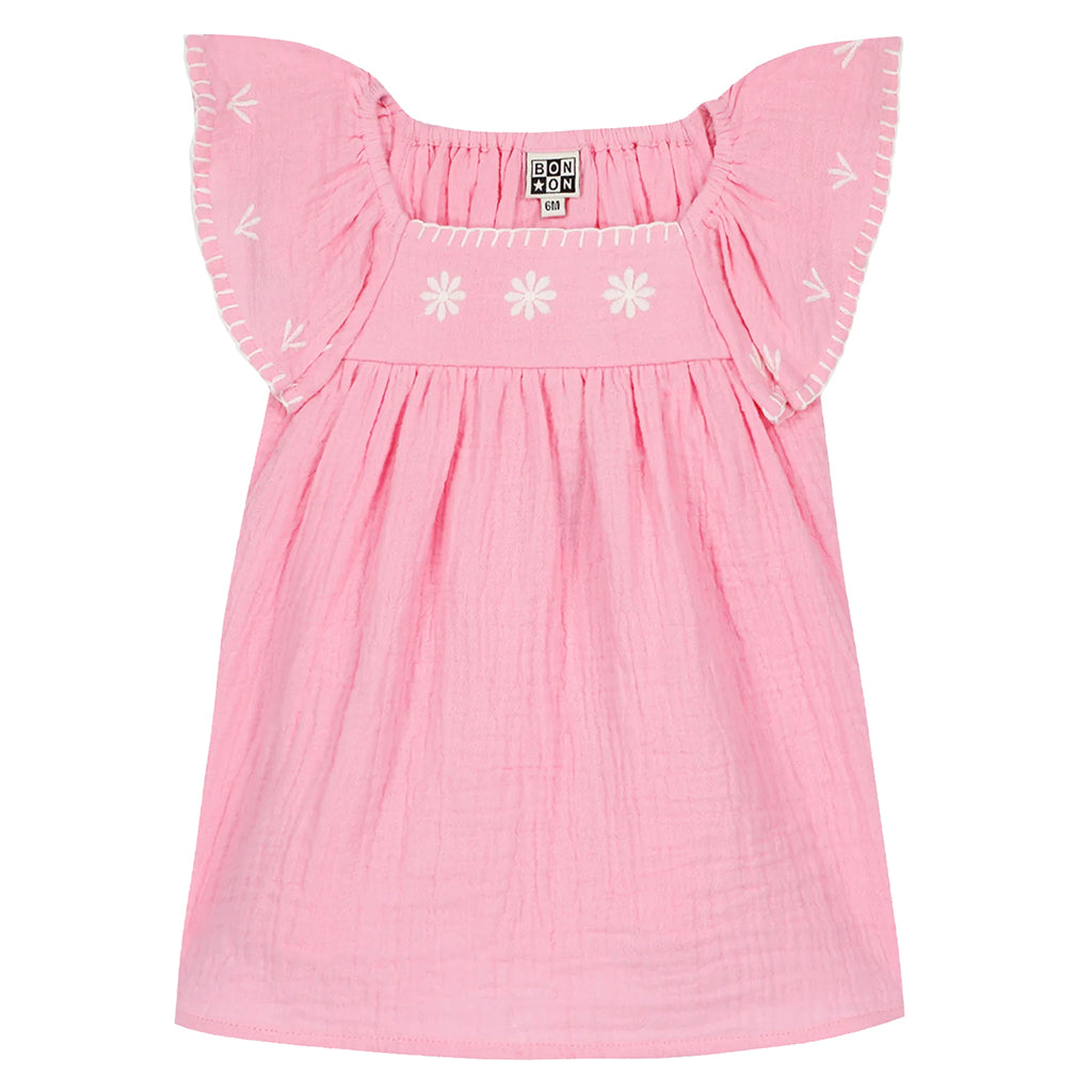 Bonton Baby Reve Dress Rose Pink Fiesta