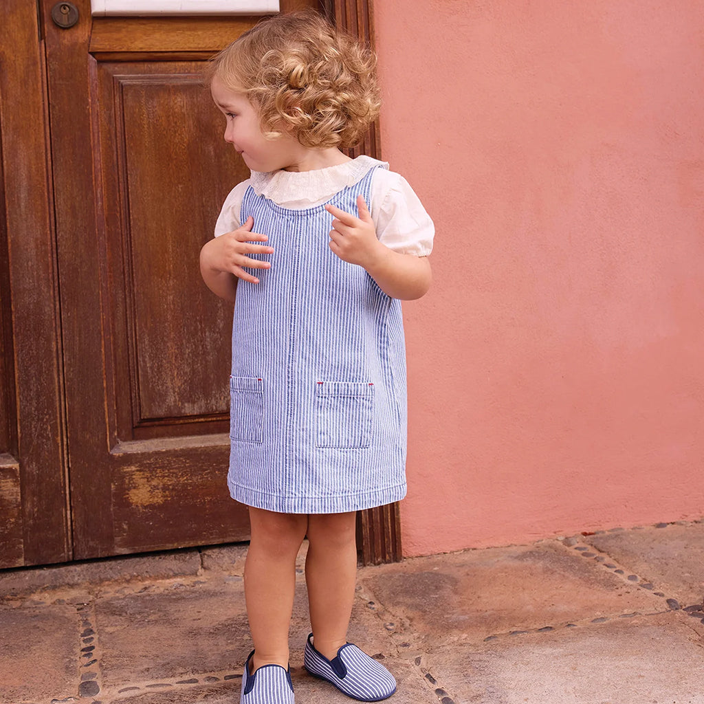 Bonton Child Nolita Dress Oshkosh Blue Stripes