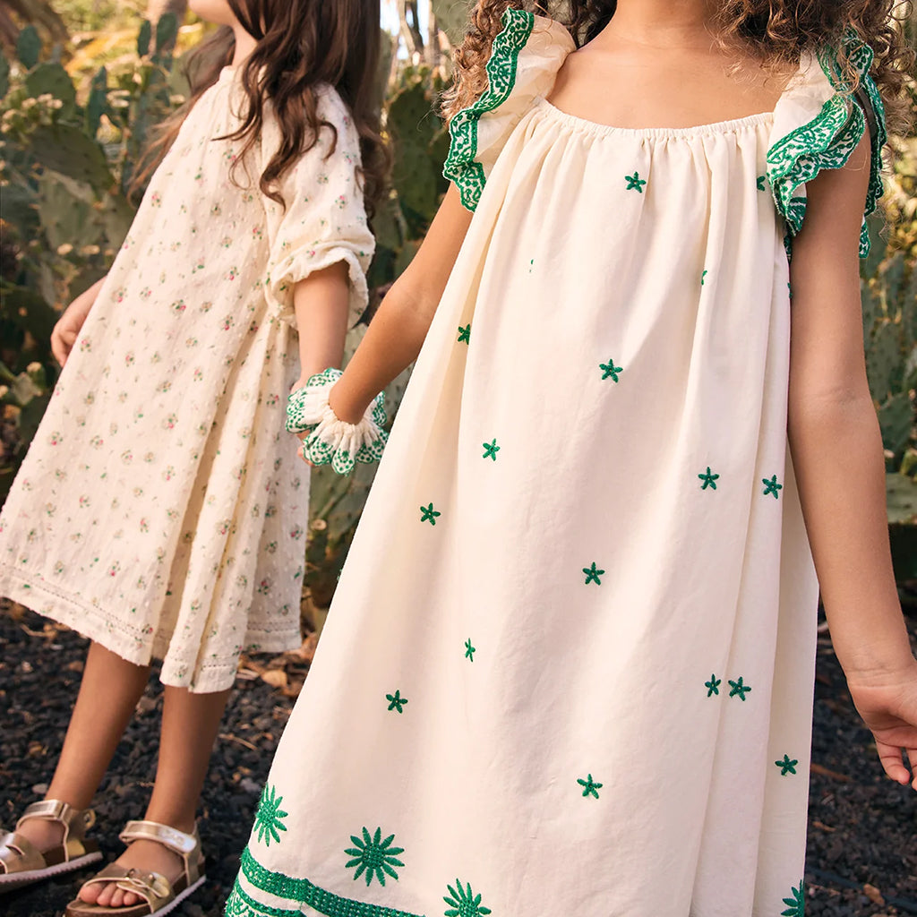 Bonton Child Lena Dress Ecru White